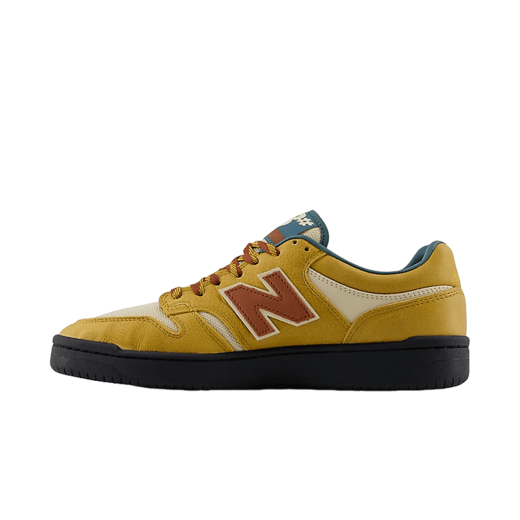 New Balance Numeric 480 Trail Tan Burgundy Angle 0