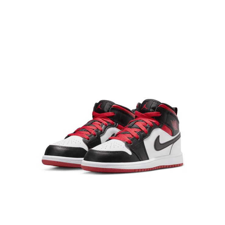 Air Jordan 1 Mid 'Gym Red Black Toe' (PS) Angle 2