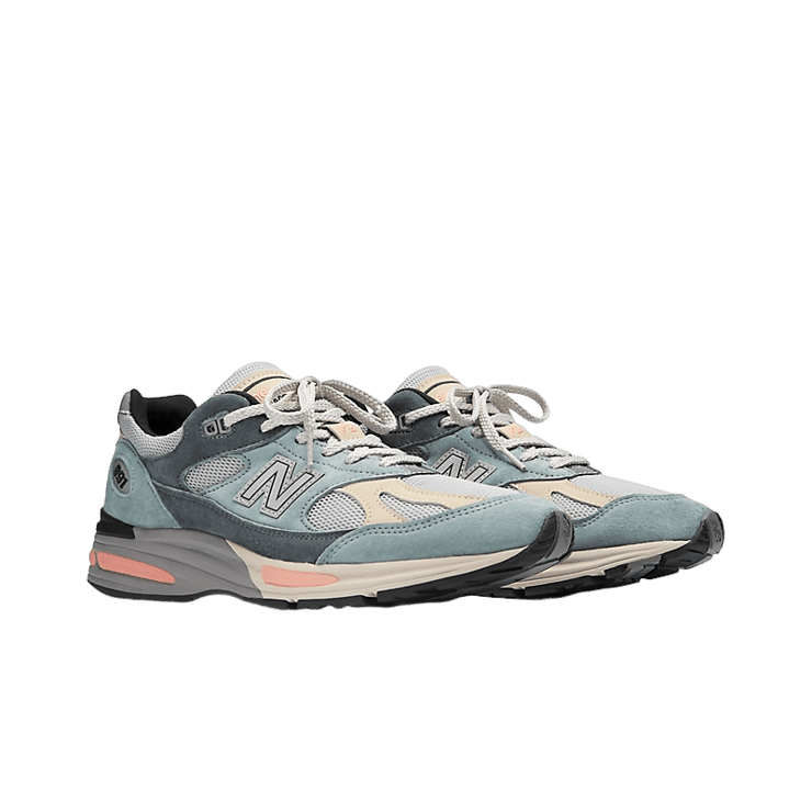New Balance 991v2 Made in UK Blue Silver Angle 2