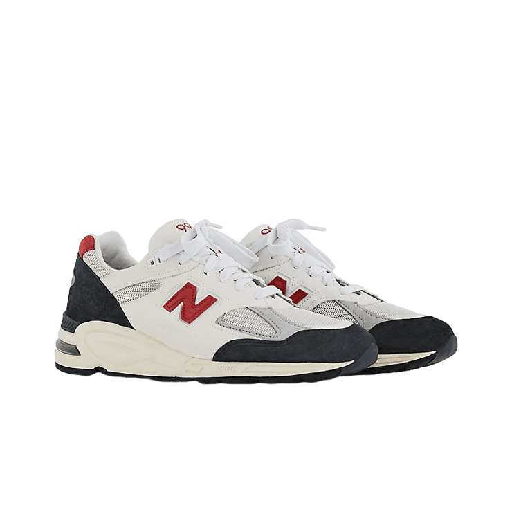 New Balance 990v2 Made in USA Teddy Santis Navy Sea Salt Angle 2