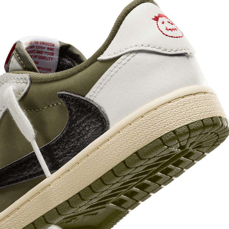 Air Jordan 1 Retro Low OG Travis Scott Medium Olive (PS) Angle 5