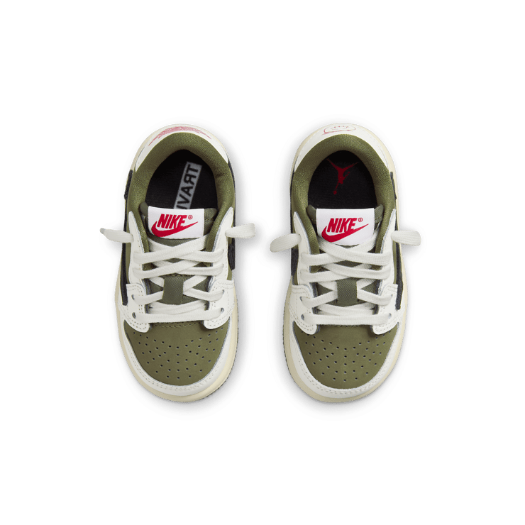 Air Jordan 1 Retro Low OG Travis Scott Medium Olive (TD) Angle 1