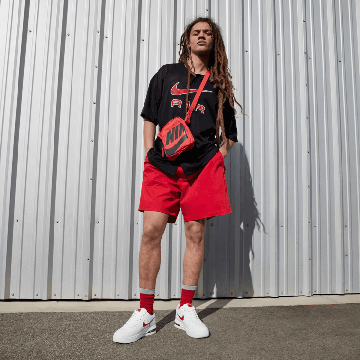 Nike Air Force 1 Low Evo White University Red Angle 7