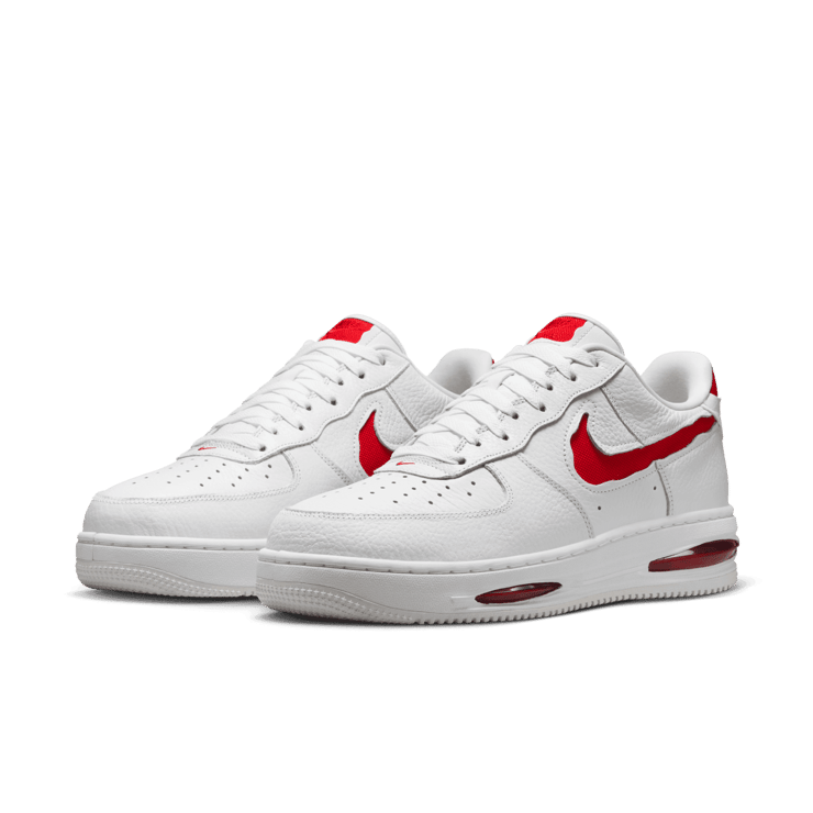 Nike Air Force 1 Low Evo White University Red Angle 3