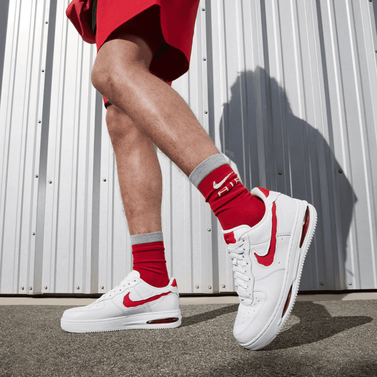 NIKE ☆ Air Force 1 Low Evo ‘University Red’ Nike Air Force 1 Low Evo White University Red - HF3630-100