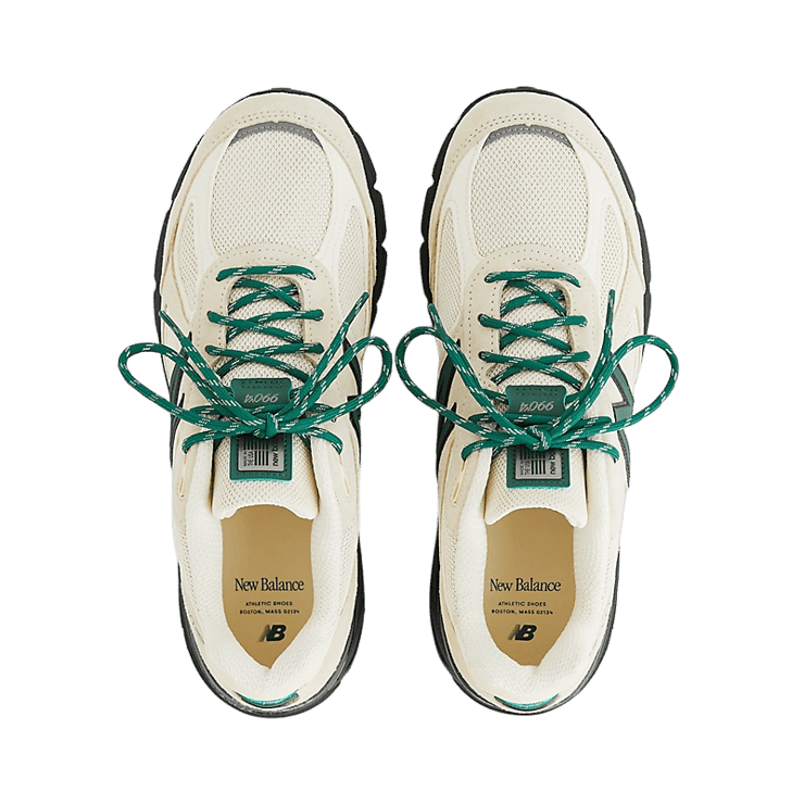 New Balance 990v4 Made in USA Macadamia Green Angle 0