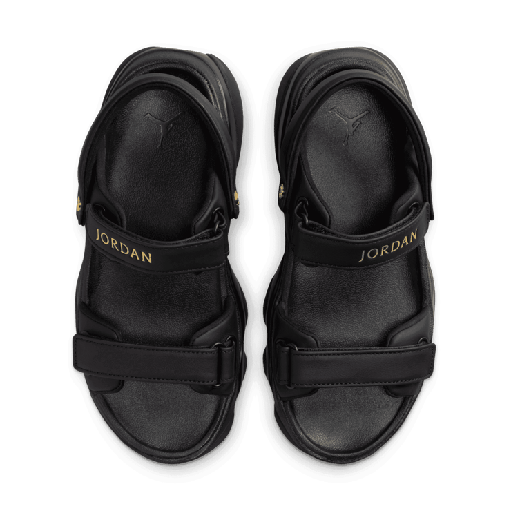Jordan Deja Sandal Black Metallic Gold (W) Angle 1