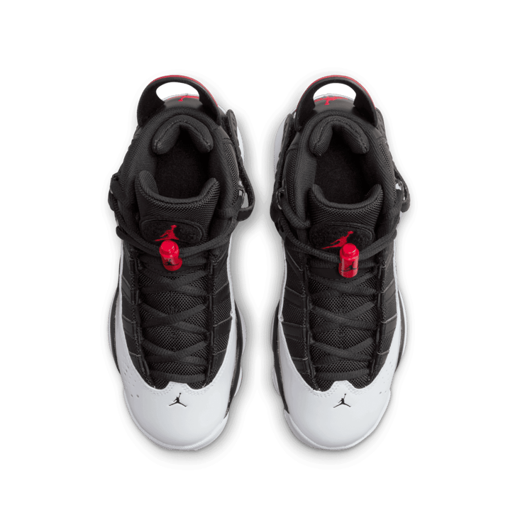 Jordan 6 Rings 'Black Varsity Red' (GS) Angle 1