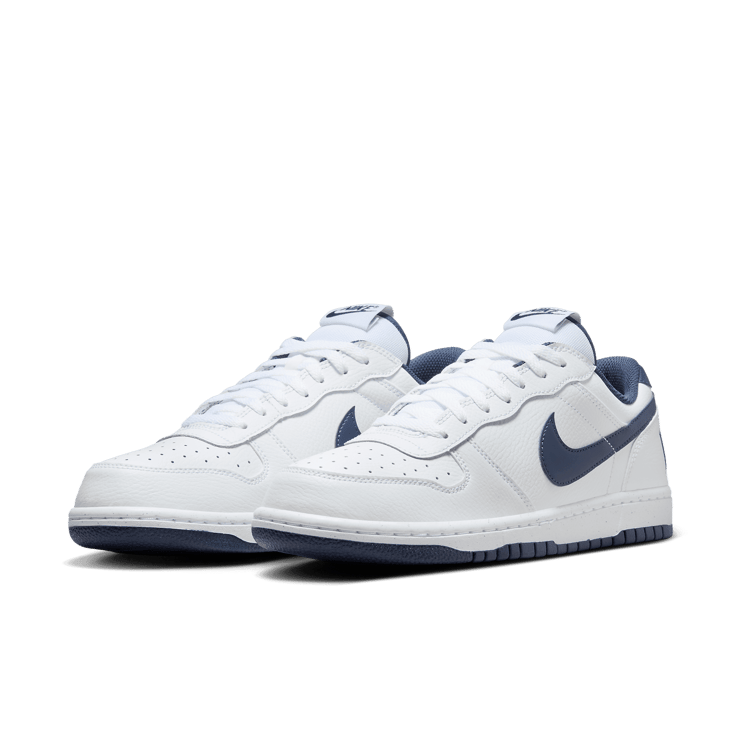 Nike Big Nike Low White Midnight Navy Angle 2