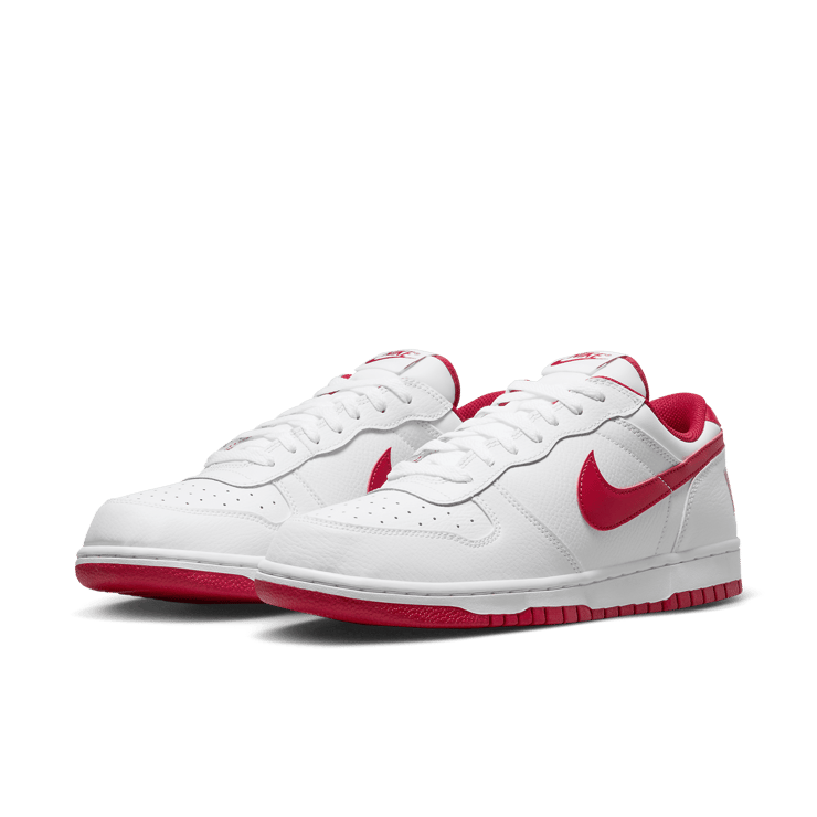 Nike Big Nike Low White Gym Red Angle 2