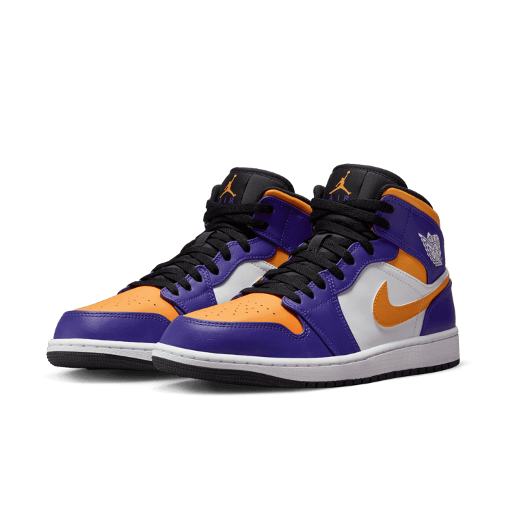 Jordan 1 Mid Lakers Angle 2