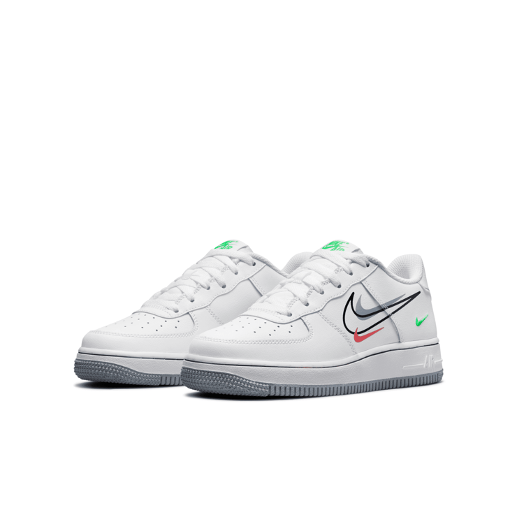 Nike Air Force 1 Low 'Multi Swoosh' (GS) Angle 3