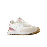 New Balance 327 White Pink (W) Angle 2