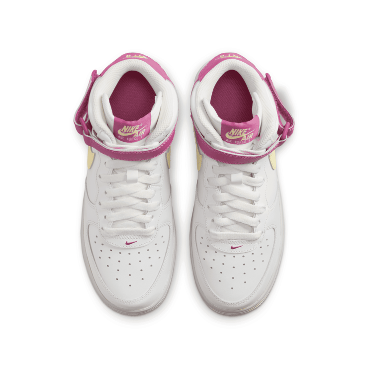 Nike Air Force 1 Mid LE 'Citron Fuchsia' (GS) Angle 0