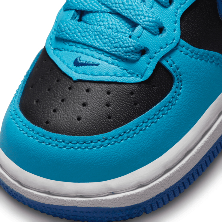 Nike Force 1 Mid LE 'Blue Lightning Black' (TD) Angle 5