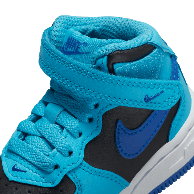 Nike Force 1 Mid LE 'Blue Lightning Black' (TD) Angle 6