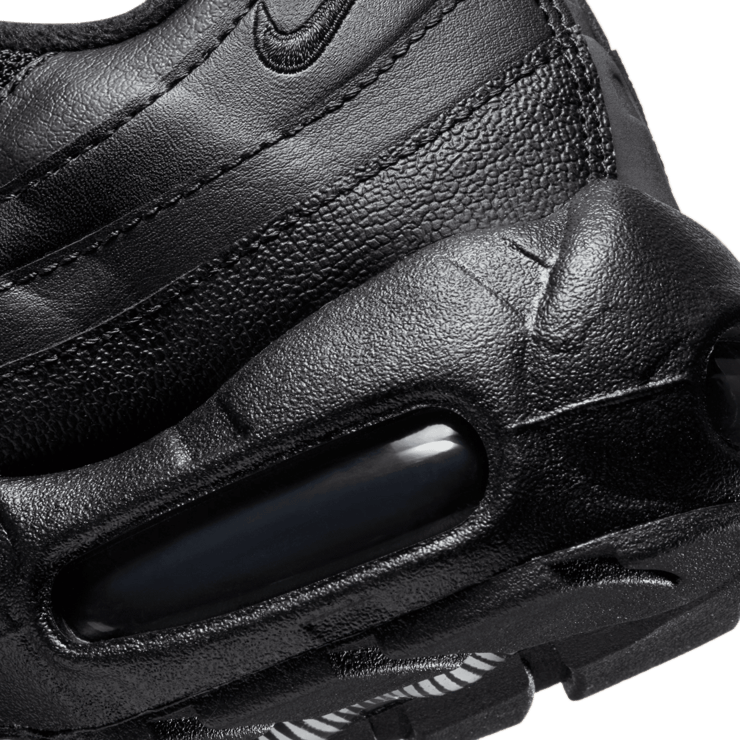 Nike Air Max 95 Recraft 'Triple Black' (GS) Angle 5