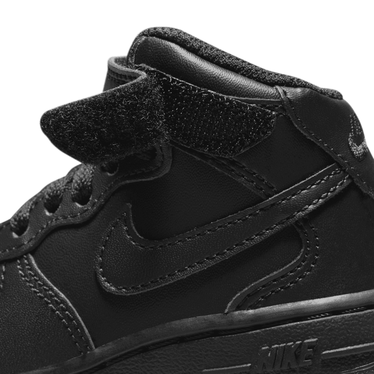 Nike Air Force 1 Mid LE 'Triple Black' (TD) Angle 5