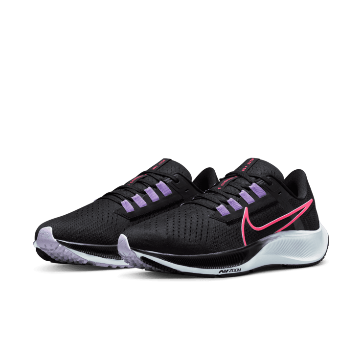 Nike Air Zoom Pegasus 38 'Black Hyper Pink' (W) Angle 2