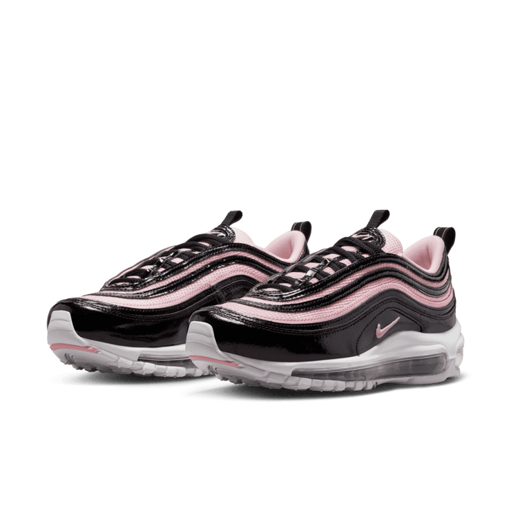 Nike Air Max 97 Black Patent Pink (W) Angle 2