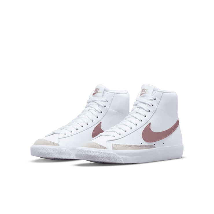 Nike Blazer Mid '77 'White Pink Glaze' (GS) Angle 2