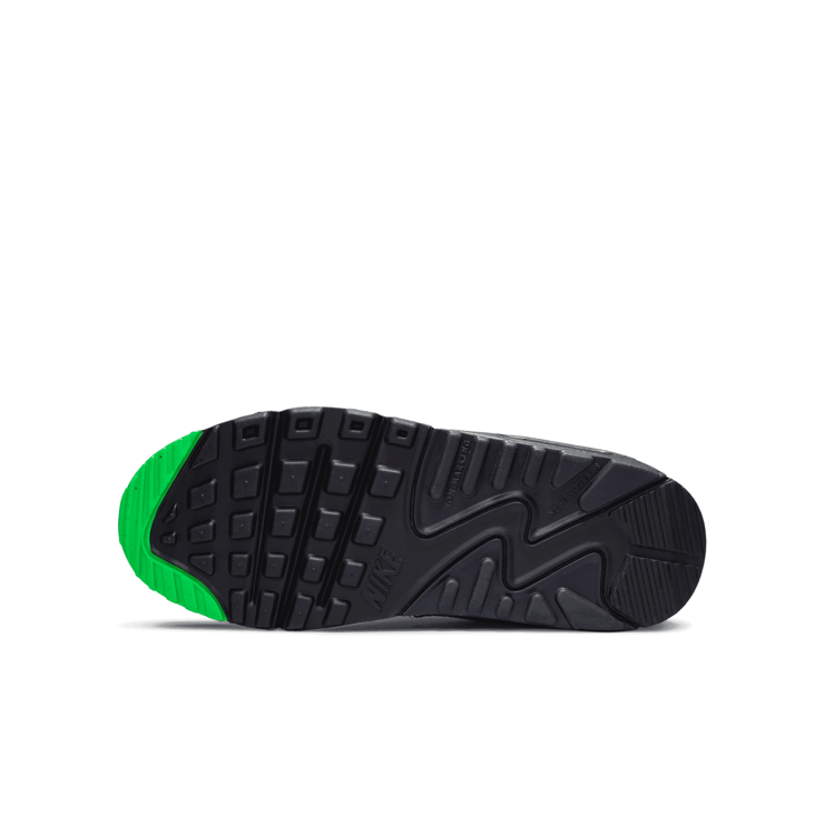 Nike Air Max 90 Leather SE 'Black Scream Green' (GS) Angle 0