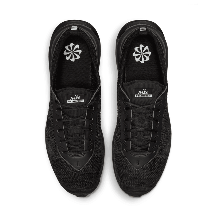 Nike Air Max Flyknit Racer Triple Black Angle 2