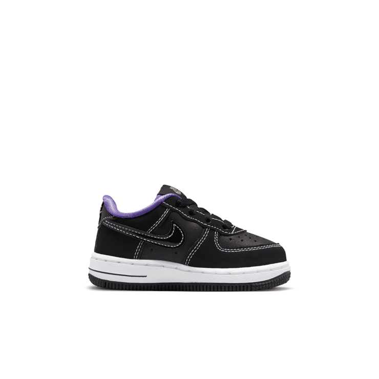 Nike Force 1 LV8 'Cracked - Black White' (TD) Angle 1
