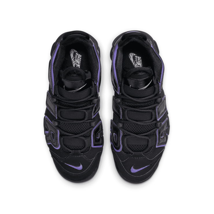 Nike Air More Uptempo 'Black Action Grape' (GS) Angle 2