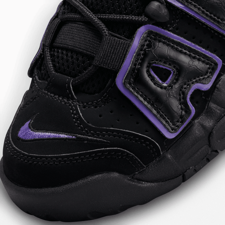 Nike Air More Uptempo 'Black Action Grape' (GS) Angle 5