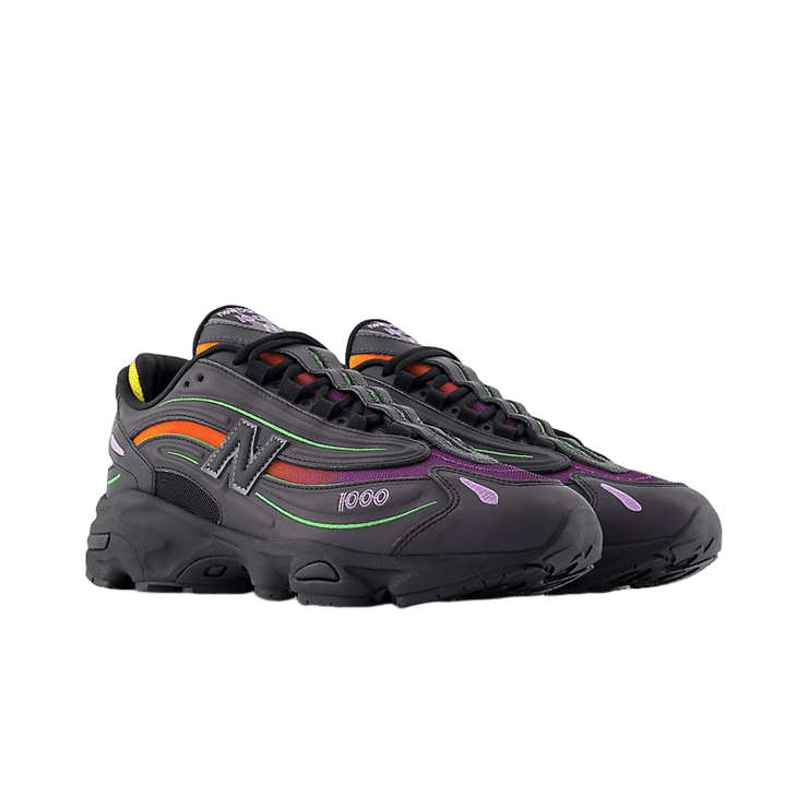 New Balance 1000 Black Multi-Color Angle 2