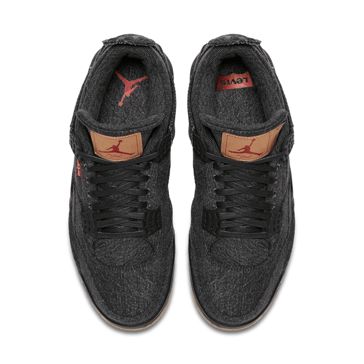 Jordan 4 Retro Levi's Black (Blank Tag) Angle 1