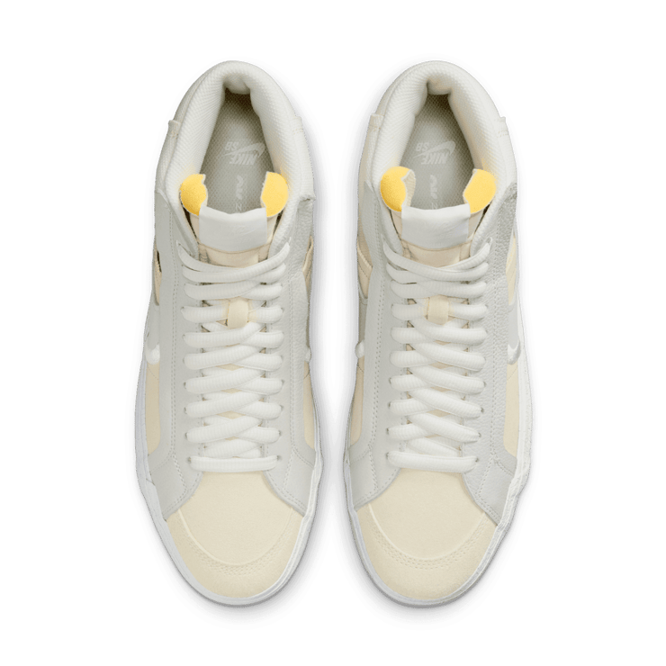 Nike SB Blazer Mid Warning Label Summit White Angle 1