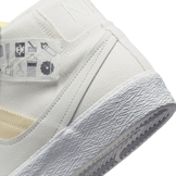 Nike SB Blazer Mid Warning Label Summit White Angle 5