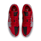Air Jordan 1 Low Split Gym Red Cement Grey Black (W) Angle 1