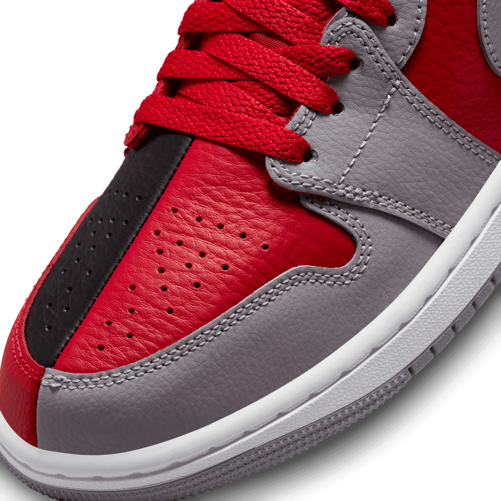 Air Jordan 1 Low Split Gym Red Cement Grey Black (W) - DR0502-600 Release  Info