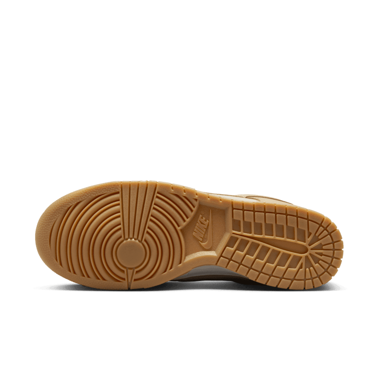 Nike Dunk Low Khaki Suede Gum Angle 0