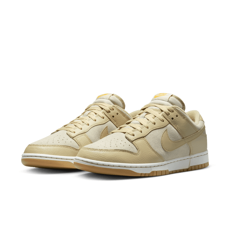 Nike Dunk Low Khaki Suede Gum Angle 2