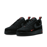 Nike Air Force 1 Low Multi-Swoosh Black Orange Angle 2