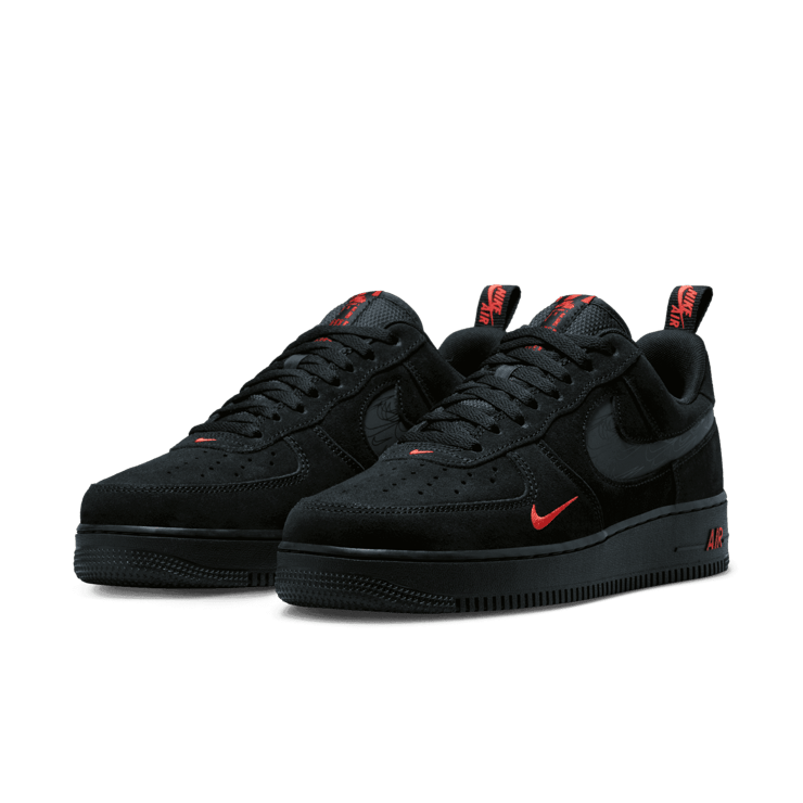 Nike Air Force 1 Low Multi Swoosh Black Orange DZ4514 001 Release Info