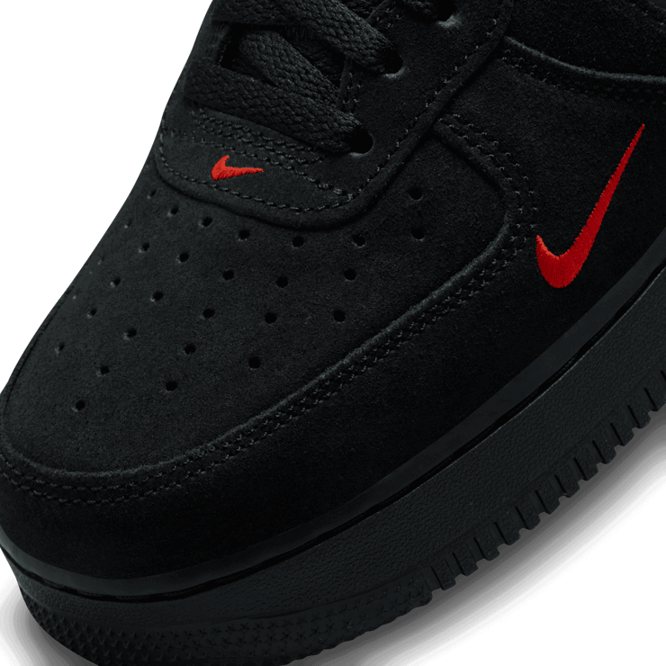 Nike Air Force 1 Low Multi Swoosh Black Orange DZ4514 001 Release Info