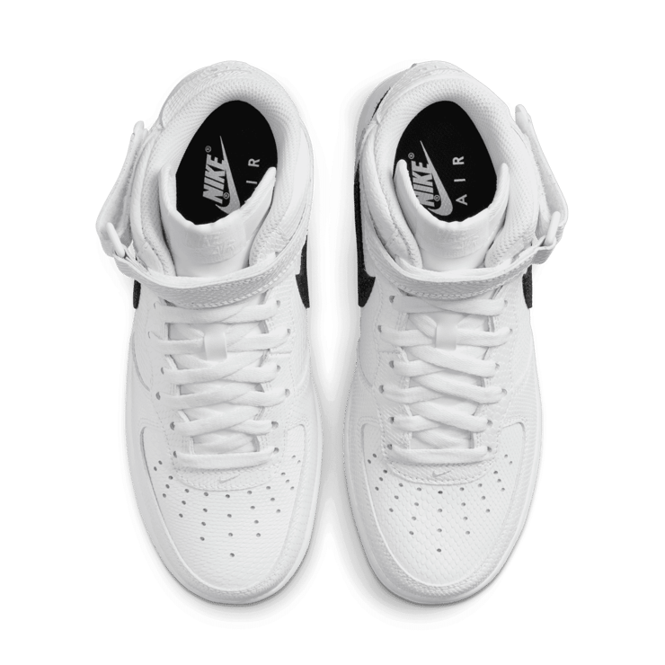 Nike Air Force 1 Mid Reptile White Black (W) Angle 1