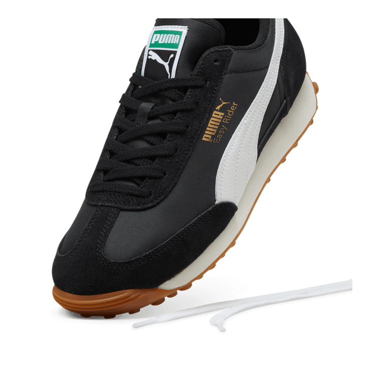 Puma Easy Rider Vintage Black White Angle 2