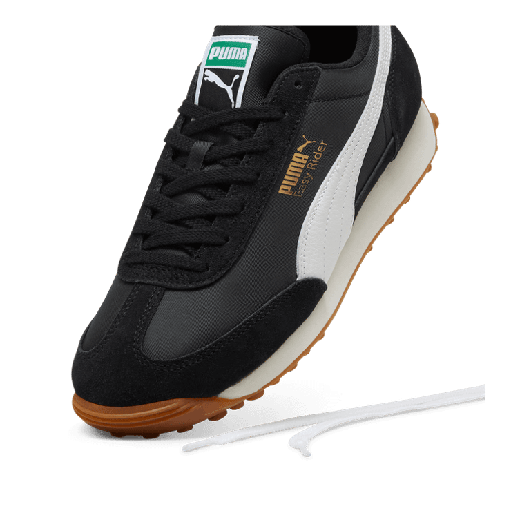 Puma Easy Rider Vintage Black White Angle 2