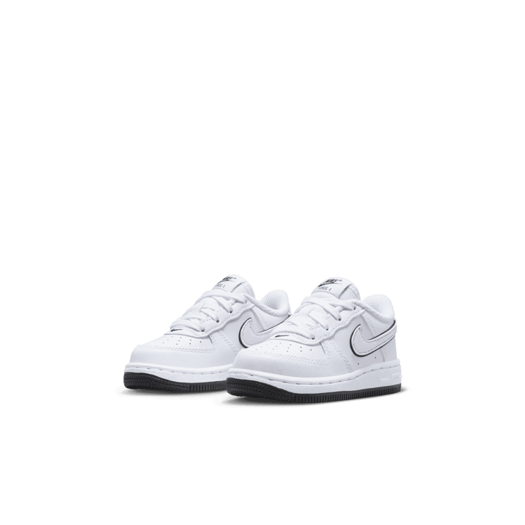 Nike Force 1 Low 'White Black' (TD) Angle 2