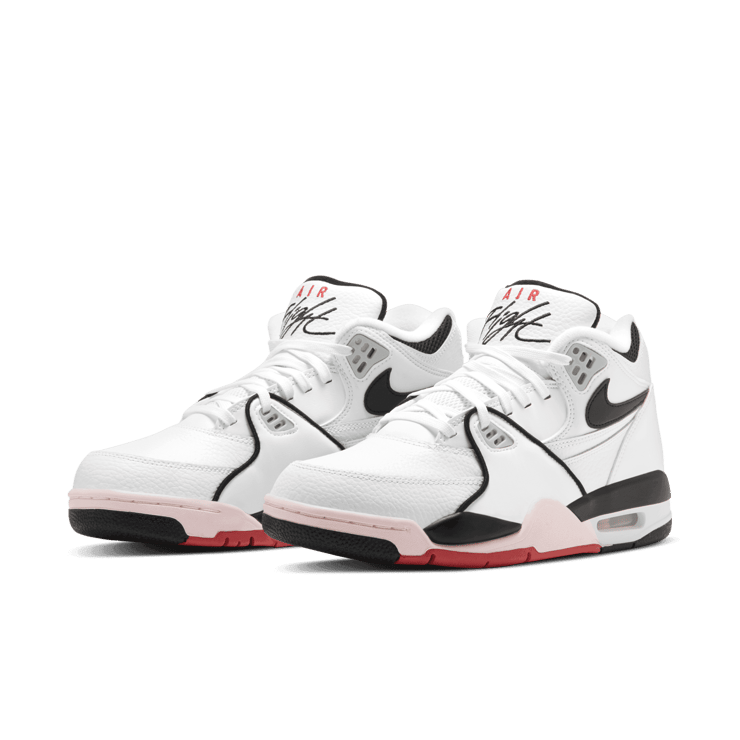 Nike Air Flight 89 White Black Red Angle 2