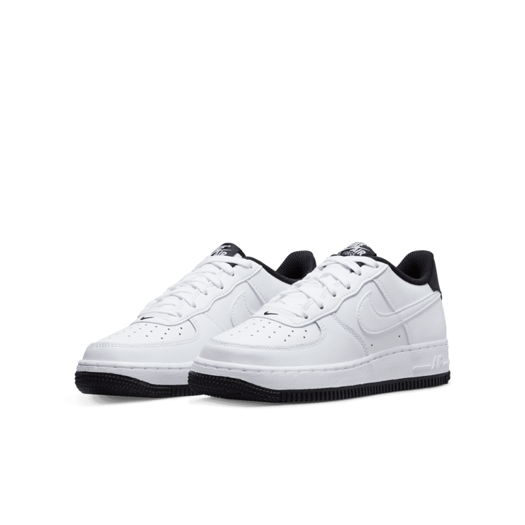 Nike Air Force 1 '07 ESS 'White Black' (GS) Angle 2