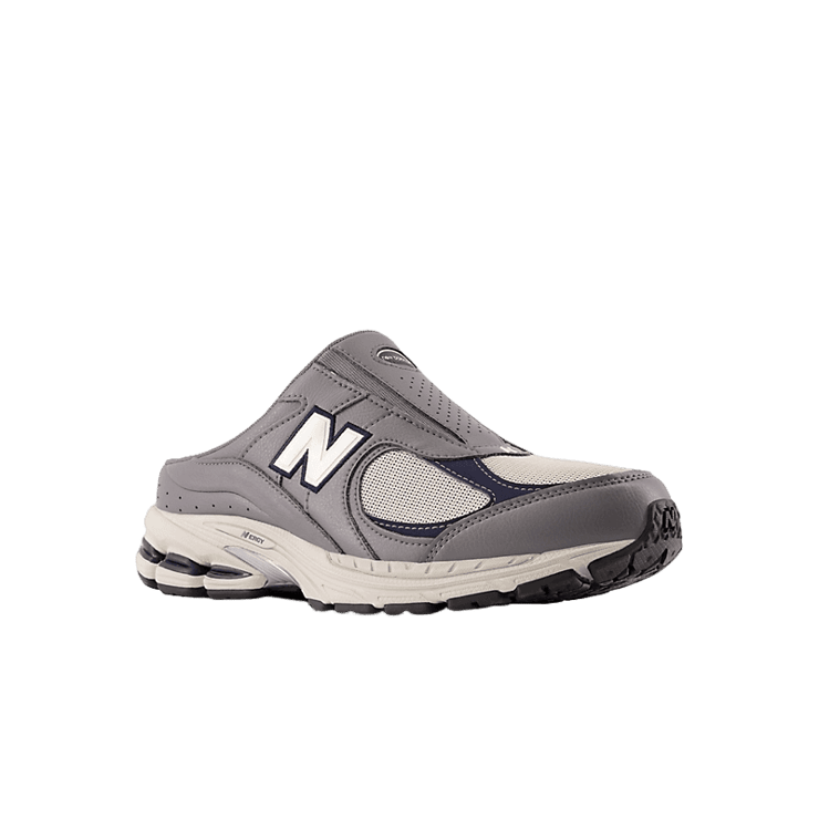 New Balance 2002R Mule Grey Leather Angle 2