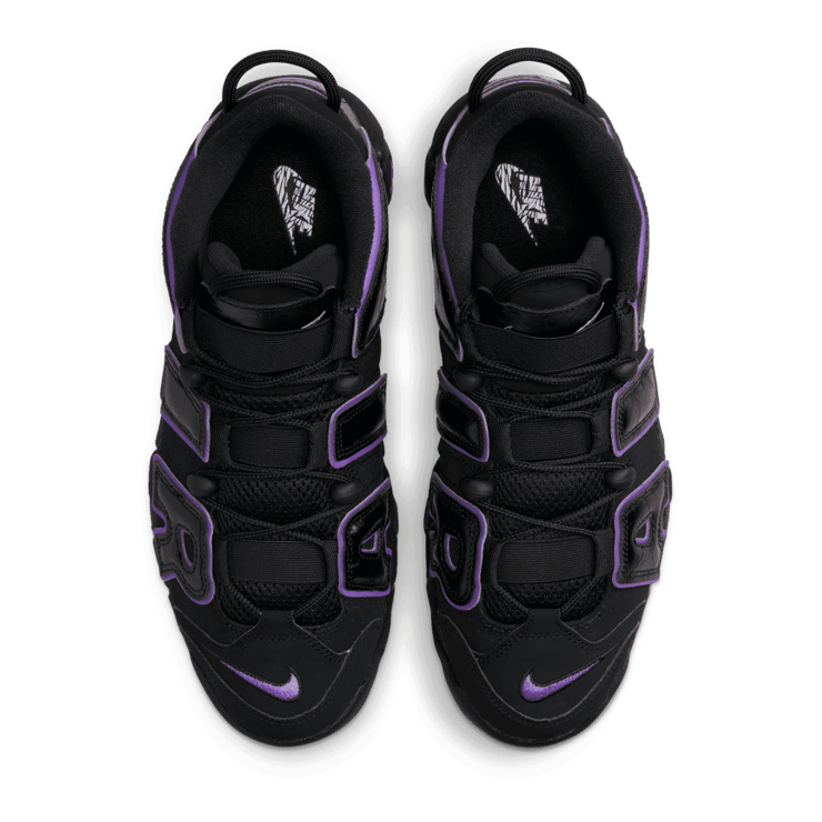 Nike Air More Uptempo Black Action Grape Angle 1