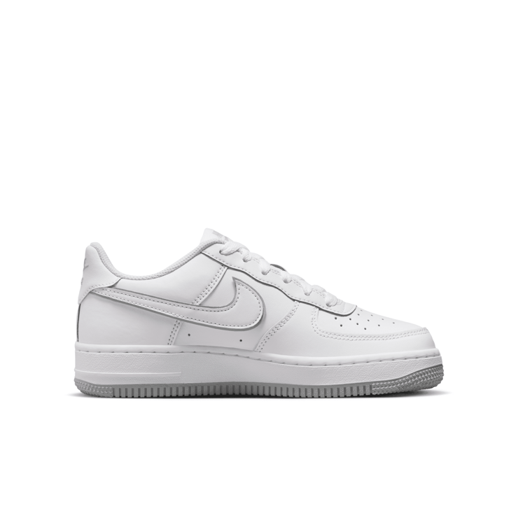 Nike Air Force 1 'White Wolf Grey' (GS) Angle 1